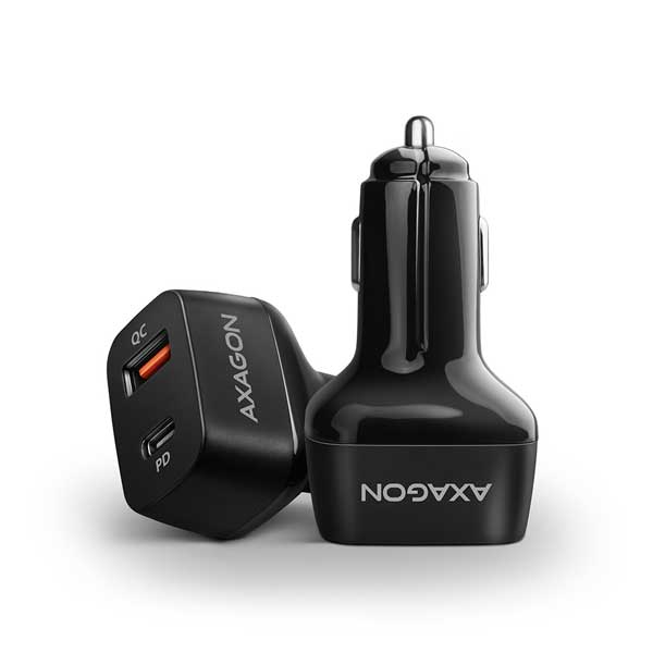 AXAGON PWC-PQ38 car charger 1x QC3.0 + 1x PD USB-C, 38W, black AXAGON PWC-PQ38 car charger 1x QC3.0 + 1x PD USB-C, 38W, black