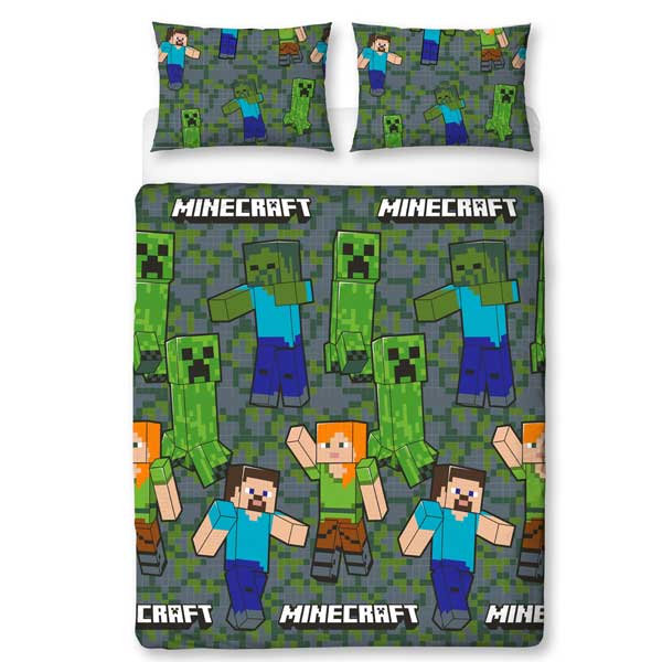 Povlečení Cargo Duvet Set Double (Minecraft)