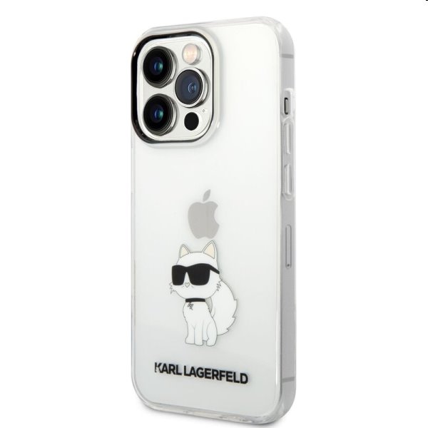Pouzdro Karl Lagerfeld IML Choupette NFT pro Apple iPhone 14 Pro Max, transparentní