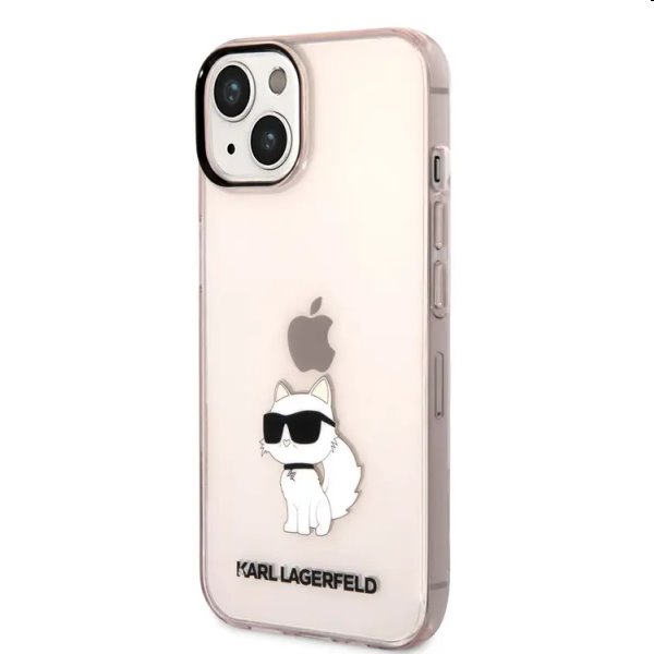Pouzdro Karl Lagerfeld IML Choupette NFT pro Apple iPhone 14, růžové