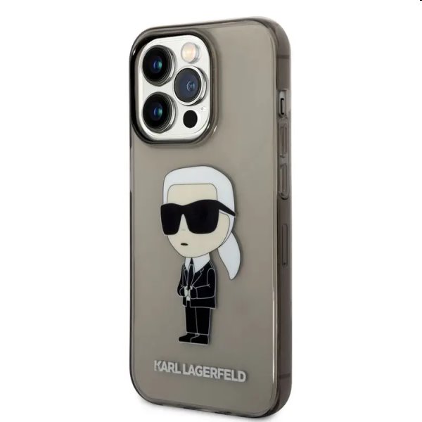 Pouzdro Karl Lagerfeld IML Ikonik NFT pro Apple iPhone 14 Pro, černé