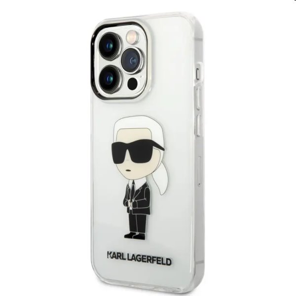 Pouzdro Karl Lagerfeld IML Ikonik NFT pro Apple iPhone 14 Pro Max, transparentní
