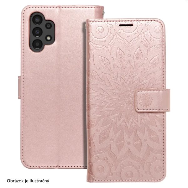 Pouzdro MEZZO Book mandala pro Samsung Galaxy S23 Plus, růžové