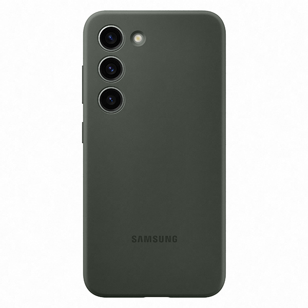 Pouzdro Silicone Cover pro Samsung Galaxy S23, khaki