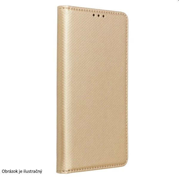 Pouzdro Smart Case Book pre Motorola Moto G62, zlaté