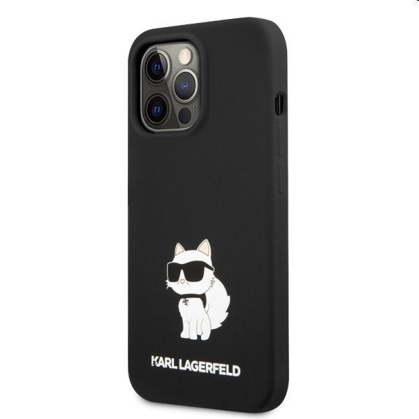 Zadní kryt Karl Lagerfeld Liquid Silicone Choupette NFT pro Apple iPhone 13 Pro, černé