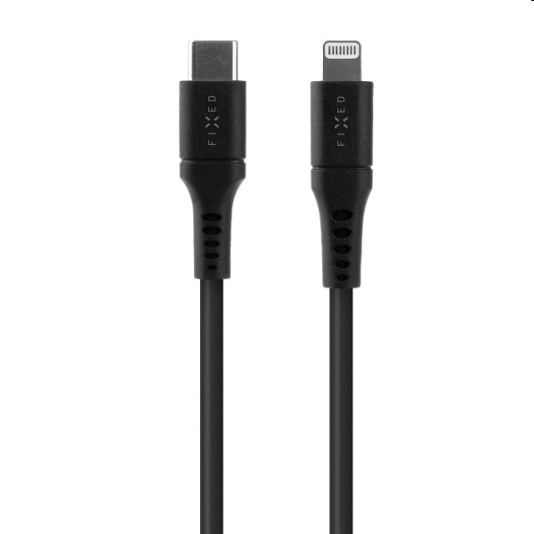 FIXED Datový a nabíjecí kabel USB-C/Lightning MFI, PD, 0,5 m, černý FIXED Datový a nabíjecí kabel USB-C/Lightning MFI, PD, 0,5 m, černý