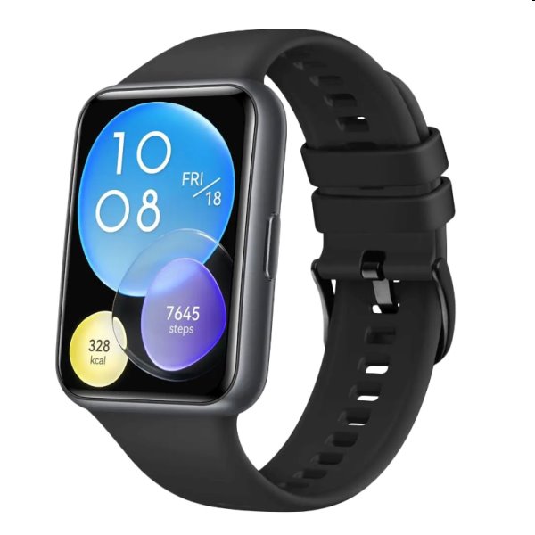 FIXED Silikonový řemínek pro Huawei Watch FIT2, černý FIXED Silikonový řemínek pro Huawei Watch FIT2, černý