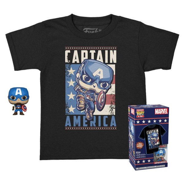 Funko POP! & Tee (Child) Captain America (Marvel) XL Funko POP! & Tee (Child) Captain America (Marvel) XL