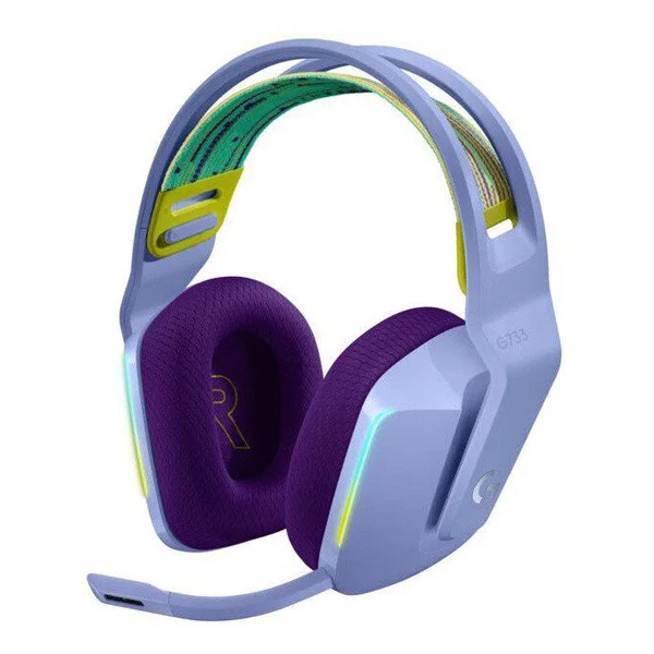 Logitech G733 LIGHTSPEED Wireless RGB Gaming Headset, Lilac Logitech G733 LIGHTSPEED Wireless RGB Gaming Headset, Lilac