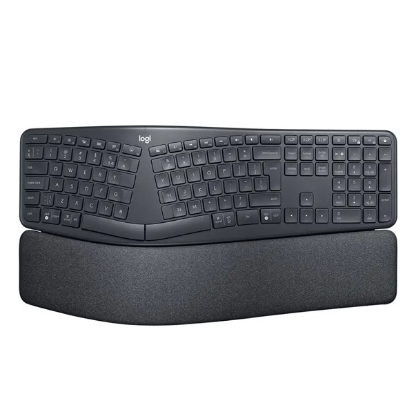 Logitech K860 ERGO Wireless keyboard, US INTL, graphite