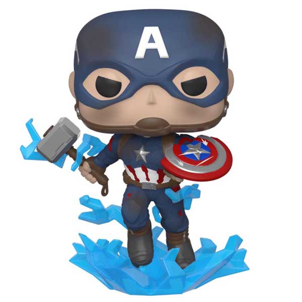 POP! Captain America with Broken Shield and Mjölnir (Avengers Endgame) - OPENBOX (Rozbalené zboží s plnou zárukou)