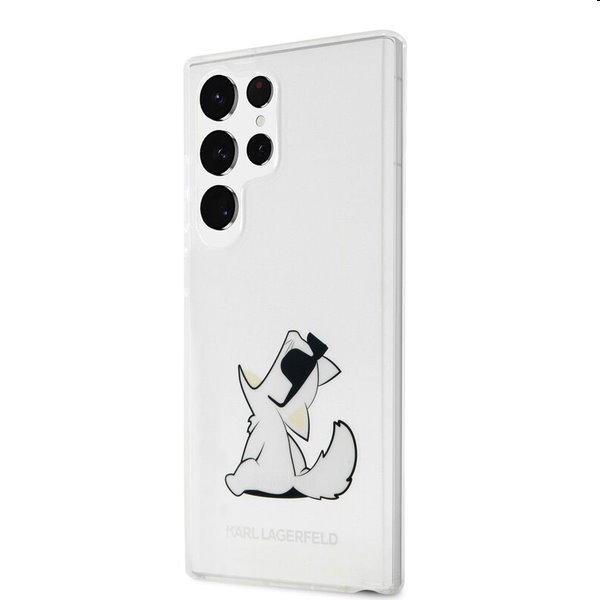 Pouzdro Karl Lagerfeld PC/TPU Choupette Eat pro Samsung Galaxy S23 Ultra, transparentní Pouzdro Karl Lagerfeld PC/TPU Choupette Eat pro Samsung Galaxy S23 Ultra, transparentní