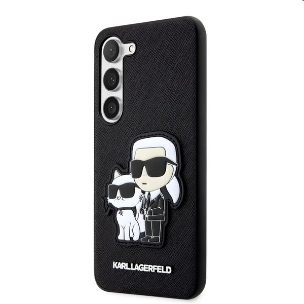 Pouzdro Karl Lagerfeld PU Saffiano Karl and Choupette NFT pro Samsung Galaxy S23, černé