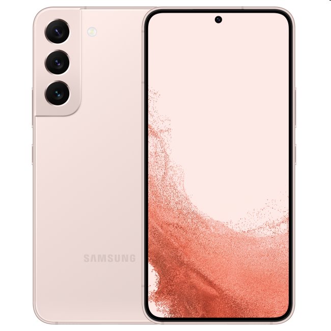 Samsung Galaxy S22, 8/256GB, pink gold, Třída B - použito, záruka 12 měsíců