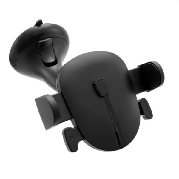 FIXED Universal Click holder with suction cup for glass or dashboard, black - OPENBOX (Rozbalené zboží s plnou zárukou)