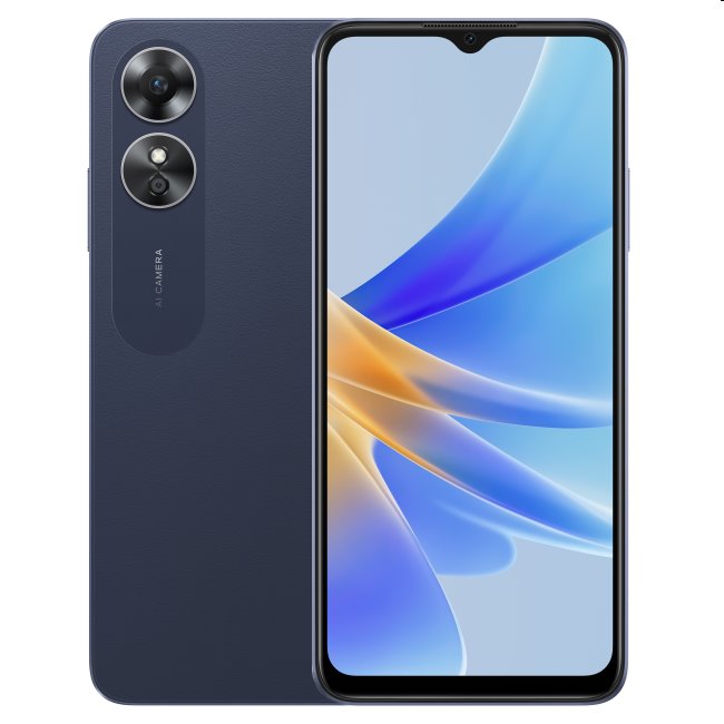 Oppo A17, 4/64GB, black, Třída A - použito, záruka 12 měsíců