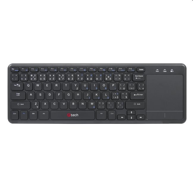 C-Tech bezdrátová klávesnice s touchpadom (SK layout) C-Tech bezdrátová klávesnice s touchpadom (SK layout)