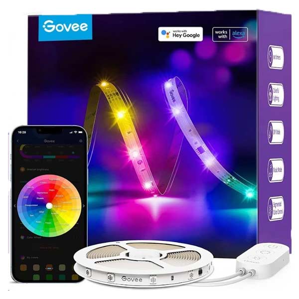 Govee RGBIC Basic Wi-Fi + Bluetooth LED Strip Lights (10 Meter)