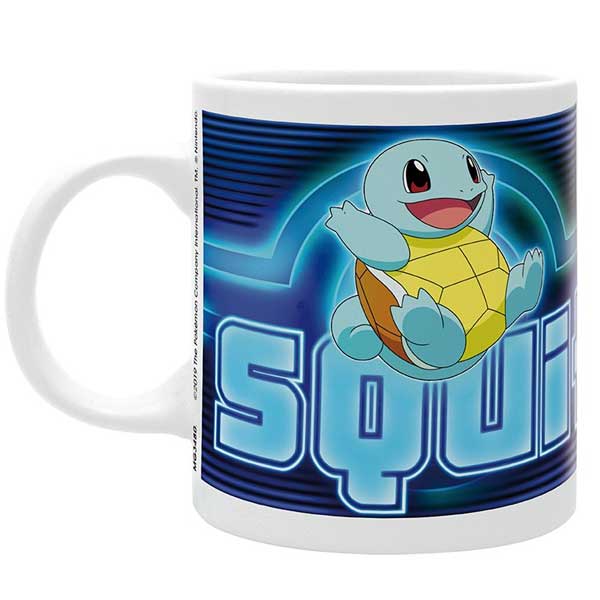 Pokémon keramický hrnček, 320 ml - Squirtle Neon