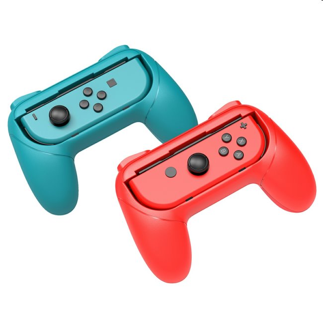iPega gamepad Grip pro Nintendo Joy-Con ovladače, blue/red (2ks)