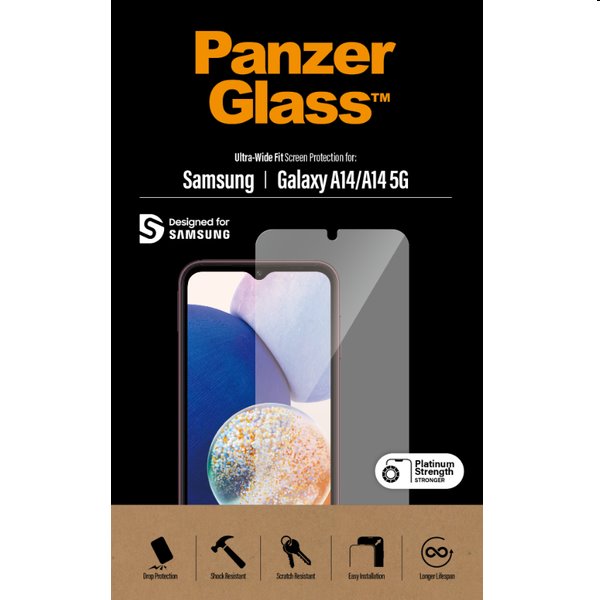 Ochranné sklo PanzerGlass UWF pro Samsung Galaxy A14/A14 5G