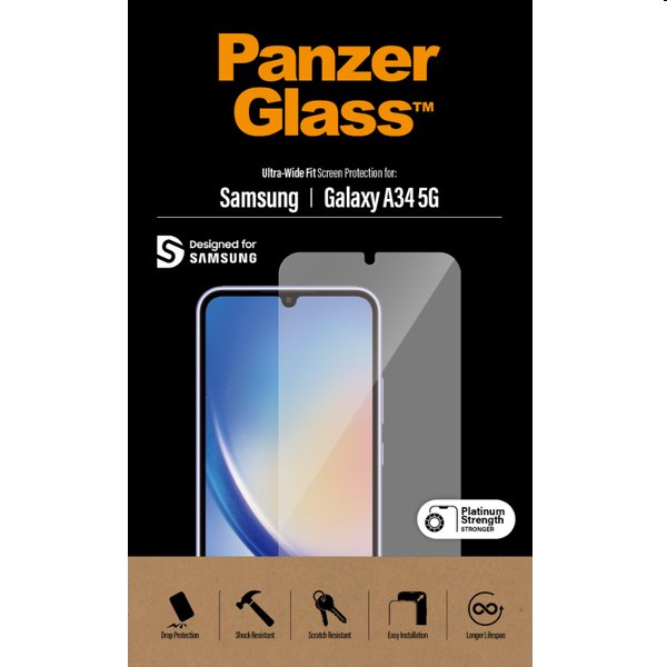 Ochranné sklo PanzerGlass UWF pro Samsung Galaxy A34 5G