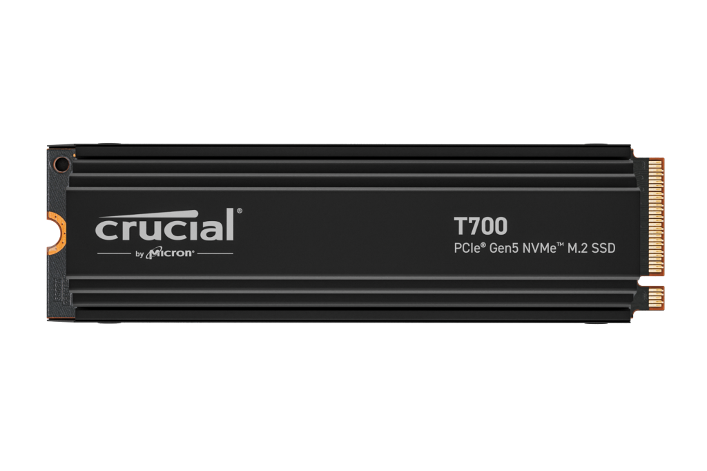 Crucial SSD T700 4TB M.2 NVMe Gen5 Heatsink 12400/11800 MBps Crucial SSD T700 4TB M.2 NVMe Gen5 Heatsink 12400/11800 MBps