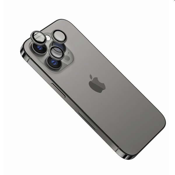 FIXED Ochranná skla čoček fotoaparátů pro Apple iPhone 14/14 Plus, šedá