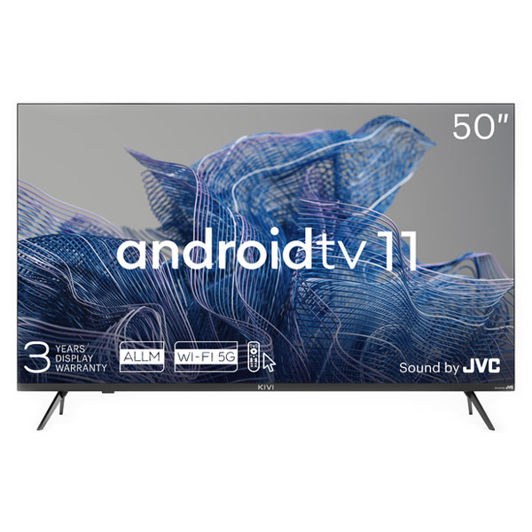 Kivi TV 50U750NB, 50" (127 cm), UHD, Android TV 11, černý