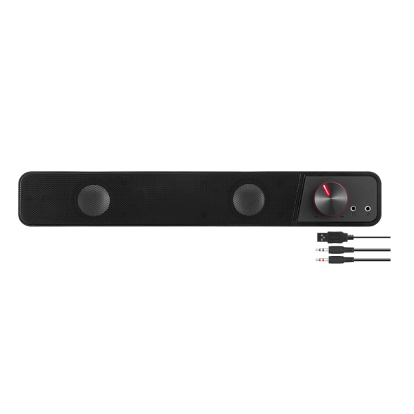 Speedlink Brio Stereo Soundbar, black - OPENBOX (Rozbalené zboží s plnou zárukou)