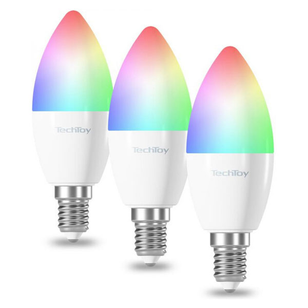 TechToySmart Bulb RGB 6W E14 ZigBee 3pcs set