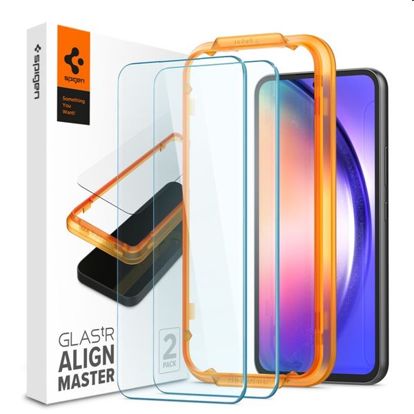 Tvrzené sklo Spigen Glass Align Master pro Samsung Galaxy A54 5G, 2 kusy