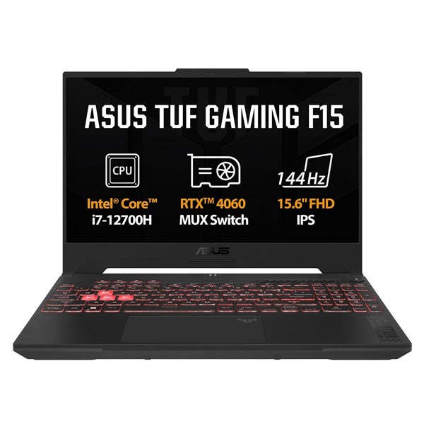 ASUS TUF Gaming FX507ZV4-LP037 i7-12700H, 16GB, 512GB SSD, 15,6" FHD, non OS, Jaeger Gray