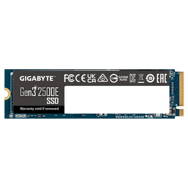 Gigabyte 2500E SSD 500GB M.2 NVMe Gen3 2300/1500 MBps