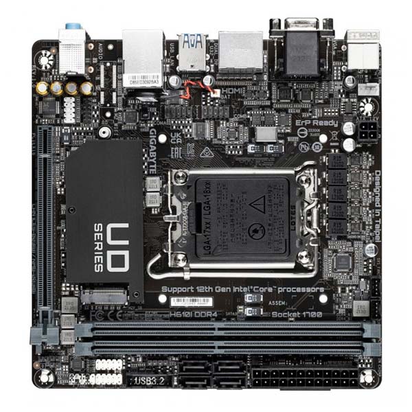 Gigabyte H610I DDR4 , Intel H610, Socket1700, 2xDDR4, mini-ITX