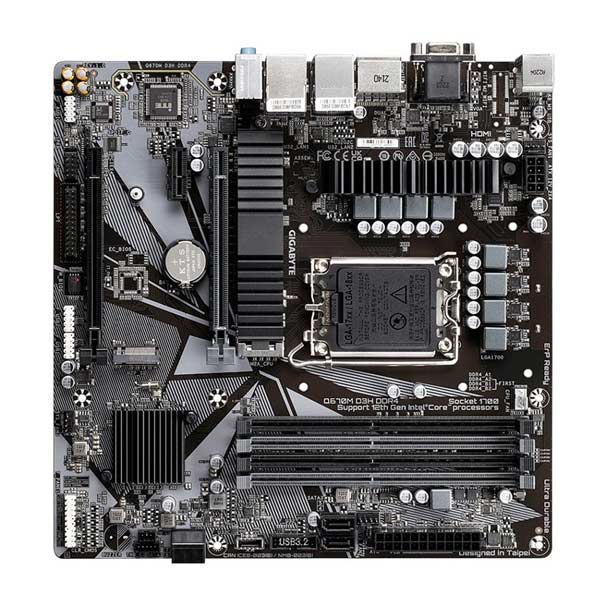 Gigabyte Q670M D3H DDR4 , Intel Q670, Socket1700, 4xDDR4, mATX Gigabyte Q670M D3H DDR4 , Intel Q670, Socket1700, 4xDDR4, mATX