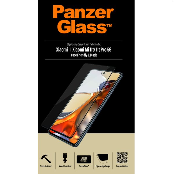 Ochranné temperované sklo PanzerGlass Case Friendly pro Xiaomi 11T Pro 5G/11T, black