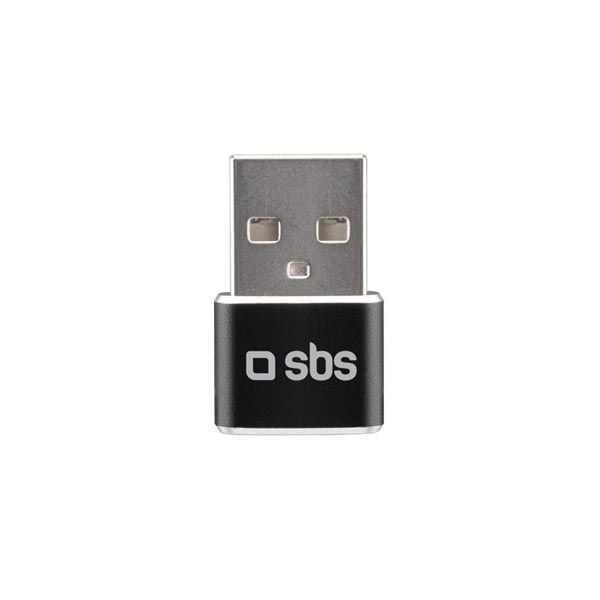 SBS Adaptér USB samec/USB-C samice, černá