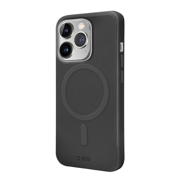 SBS Pouzdro Smooth Mag kompatibilné s MagSafe pro iPhone 14 Pro, černá