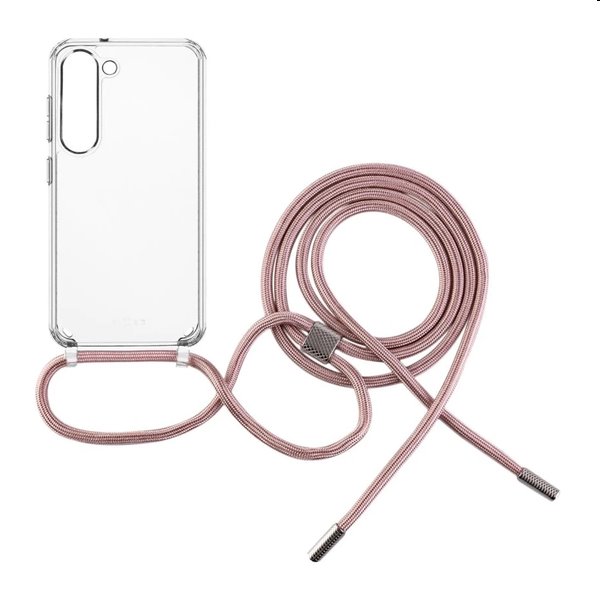 FIXED Pure Neck se šnůrkou na krk pro Samsung Galaxy A54 5G, růžová