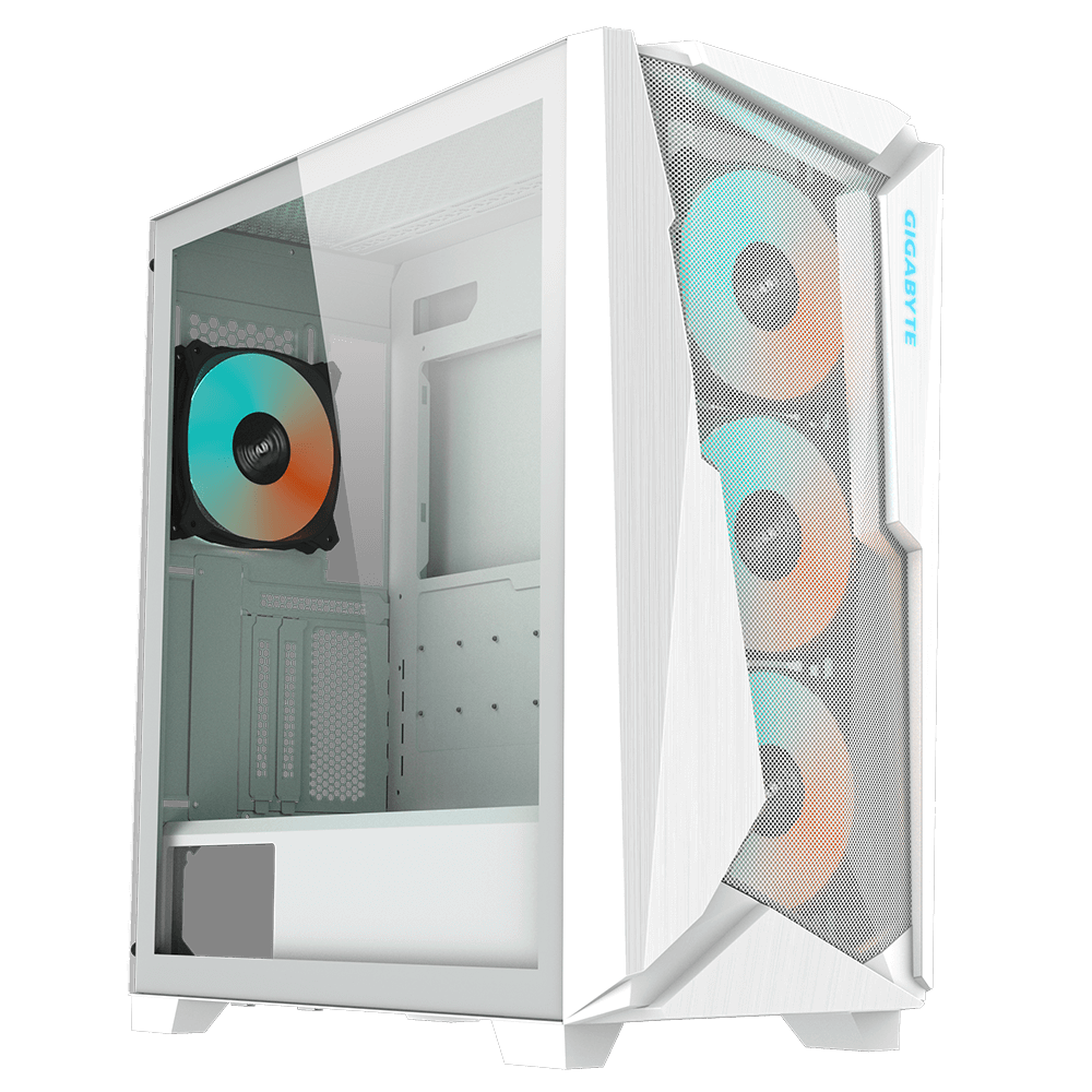 Gigabyte case C301 GLASS WHITE, ATX, Mid Tower, white Gigabyte case C301 GLASS WHITE, ATX, Mid Tower, white