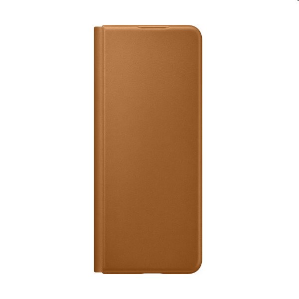 Samsung Leather Flip Cover Z Fold3, camel - OPENBOX (Rozbalené zboží s plnou zárukou)