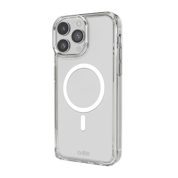 SBS Pouzdro Light Mag kompatibilní s MagSafe pro iPhone 14 Pro Max, transparentní