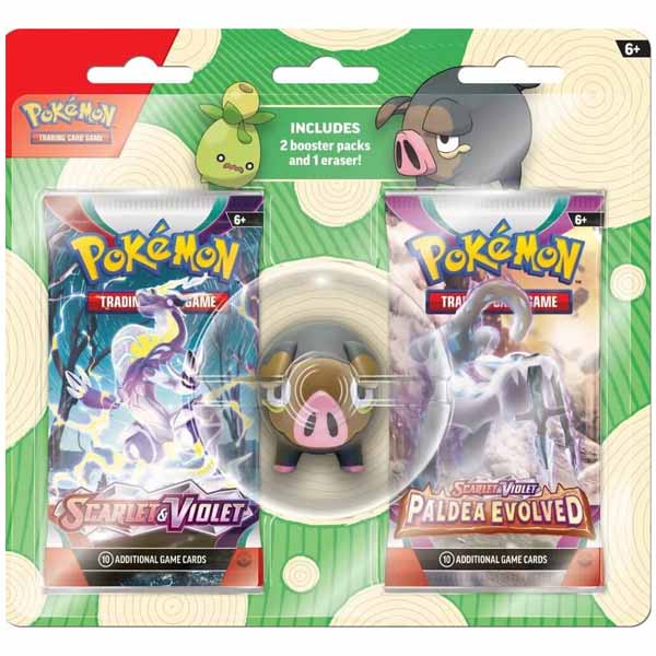 Kartová hra Pokémon TCG: Back to School Eraser Blister Set Lechonk (Pokémon)