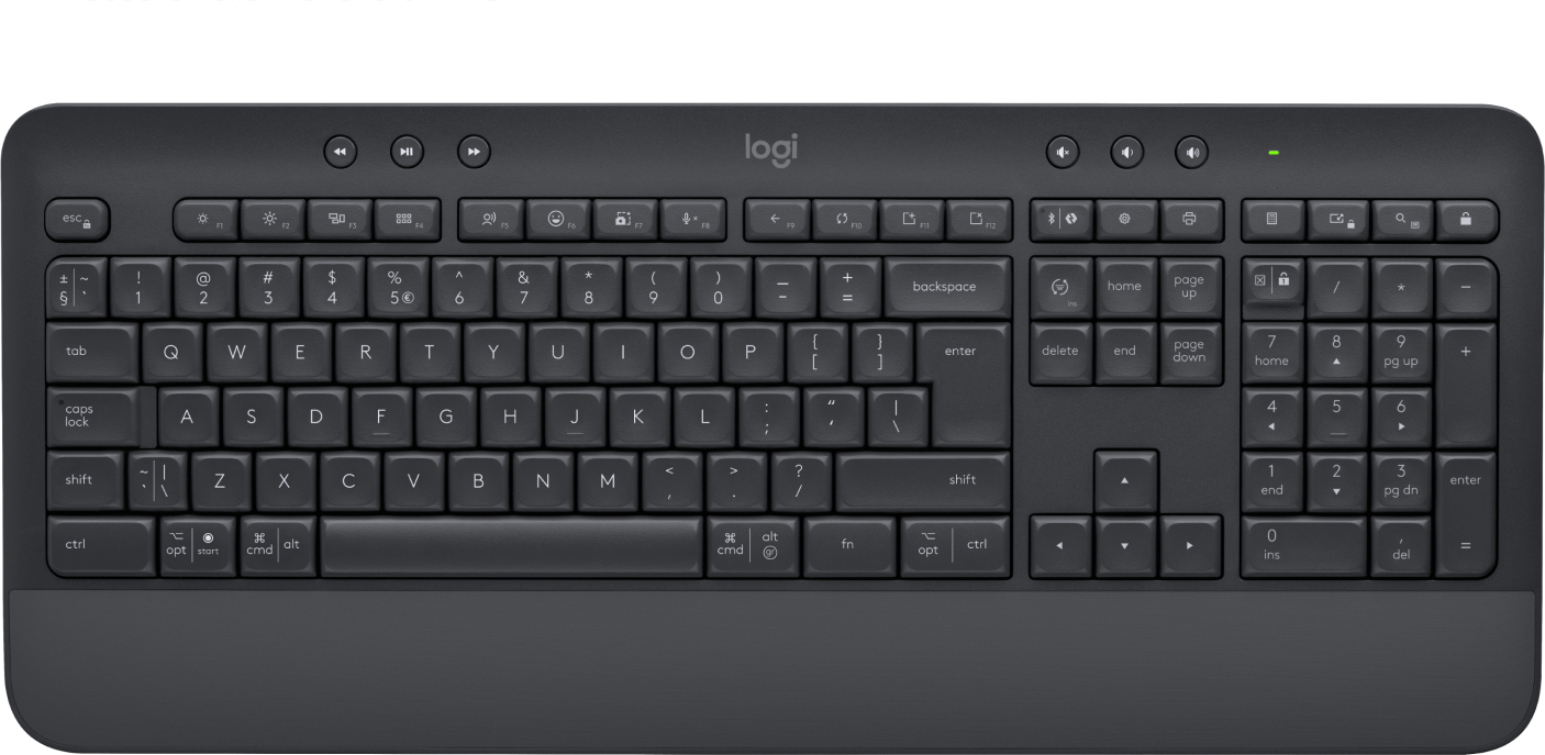 Logitech K650 Signature - bezdrôtová pohodlná klávesnice - grafitová - CZ/SK Logitech K650 Signature - bezdrôtová pohodlná klávesnice - grafitová - CZ/SK