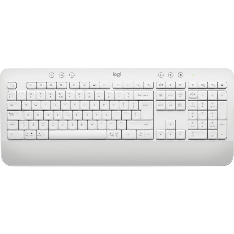 Logitech K650 Signature - bezdrôtová pohodlná klávesnice - svetlo šedá - CZ/SK