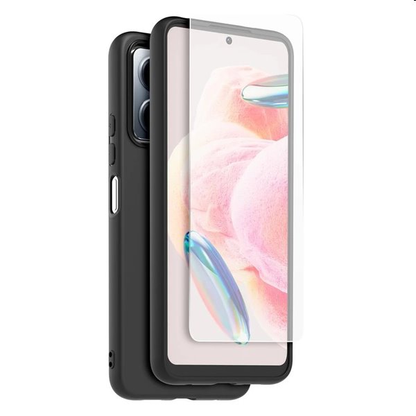 Made for Xiaomi TPU pouzdro + ochranné sklo pro Xiaomi Redmi Note 12 4G, černé