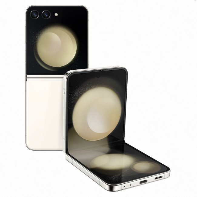 Samsung Galaxy Z Flip5, 8/256GB, cream, Třída B – použito, záruka 12 měsíců Samsung Galaxy Z Flip5, 8/256GB, cream, Třída B – použito, záruka 12 měsíců