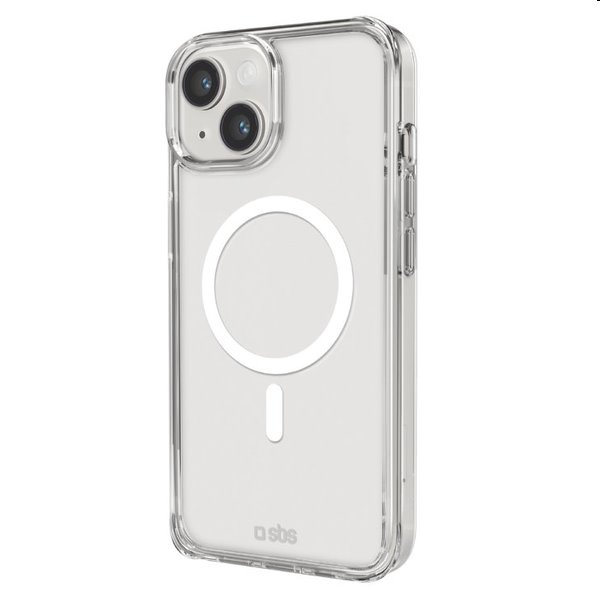 SBS Pouzdro Light Mag kompatibilní s MagSafe pro Apple iPhone 14/13, transparentní